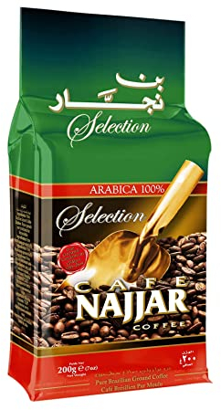 Café Najjar Classic Café Moulu Fin Aromatisé avec du Cardamome 200 g