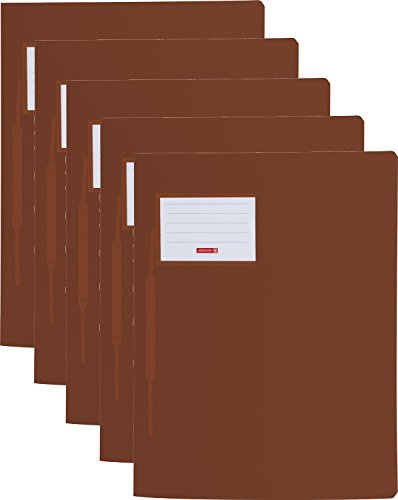 Baier & Schneider Schnellhefter FACT! Colour Code, Kunststoff, 240 x 313 mm (5er Pack, braun)
