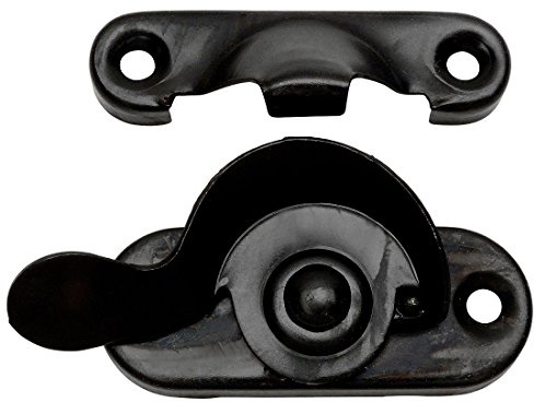 10 Pack - Designers Impressions 53720 Flat Black Window Sash Lock