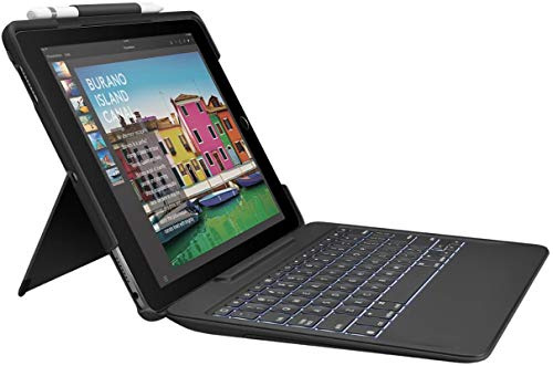 Logitech Slim Combo with Detachable Keyboard and Smart Connector for iPad Pro 10.5 inch - Blue
