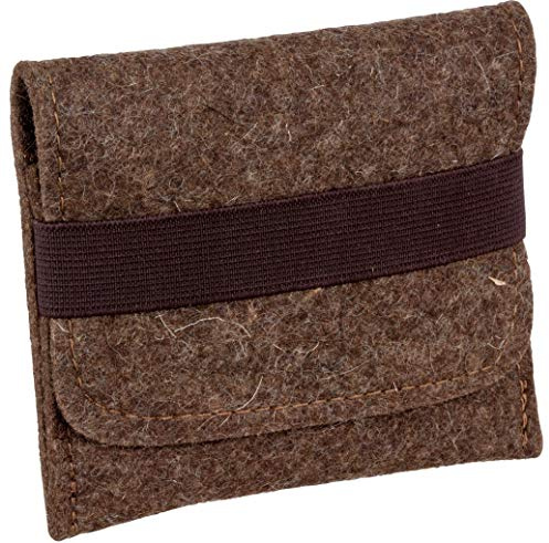 K & S patron etui av robust filt olika storlekar BRUN 9 Kugelpatronen, 2 Schrotpatronen