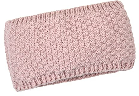 Neverless® Damen Stirnband Winter Herbst Fleece-Futter Strick Ohrenwärmer Knite Headband rosa unisize