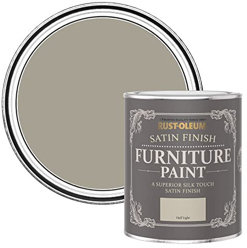 Rust-Oleum Grey Furniture Paint in Satin Finish - Half Light 750ml