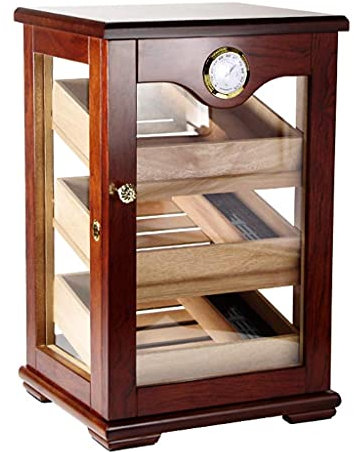 ksamwjf Barware Cigar cabinet cigar display cabinet cedar wood cigar smoking set refusal of nightshade melting cigar sealed moisturizing Cooking Dining