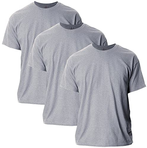 Gildan Adult Ultra Cotton T-Shirt, Style G2000, Multipack, Sport Grey (3-Pack), Medium