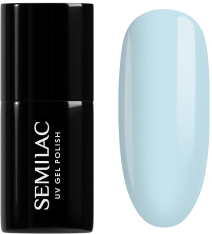 Semilac UV Nagellack Hybrid 386 Blue Cloud 7ml Kollektion Soulmate Mix