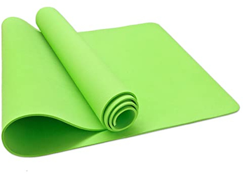 Tappeto Fitness Morbido Tappetino Esercizi Ginnastica Palestra Aerobica Stuoia Yoga Casa Verde
