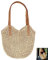 WOKICOR Sac de Plage En Paille Sac de Paille D'Été Mode Féminine Tressé À Bandoulière Unique de Plage All Match Beige de Été Grande Taille Femme Voyage Boho