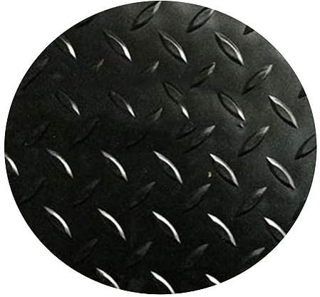 GRRICEPL 1,5 Mm Dick Garagenboden Gummimatte, Haushalt rutschfest PVC-Bodenmatte, Boden Schutzmatte, für Garage Industrie Heim Fitnessstudio (Farbe : Schwarz, Größe : 1x8m)