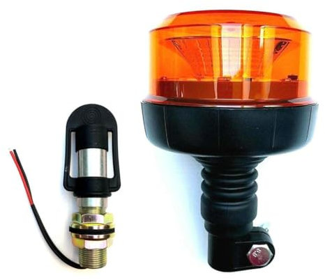 MelTruck® Luz de advertencia giratoria con 12 LED, rotación de dos flash, seis flash, tubo de inserción I