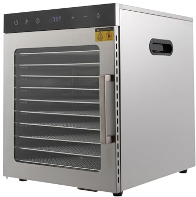 10 Etagen Dörrautomat, 34.5x35x43cm Dörrgerät Dörrautomat Gemüse Obsttrockner LED-Panel Contro können es Verwenden, um Verschiedene Fleisch