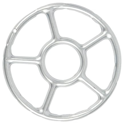 Support de Cuisinière en Alliage de Zinc Argenté pour Gaz, Pot | Accessoire la Cuisine, Stabilité pour Petite Casserole ou Poêle, Usage Domestique, Format Compact, Finition Argenté