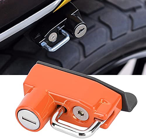 AKLOSIPY 400/800 Modelle 2015 Th Sicherheits-Motorrad-Helmhaken aus Aluminium für Helmschloss (ORANGE)