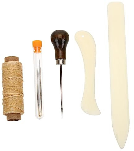 Tofficu Buchbindeset Für Leder Nähen Diy Werkzeug Buchbindematerialien Buchherstellungsset Lederhandwerkssets Buchbindebedarf