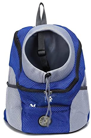 Windmilne Hundetrage-Rucksack mit doppelter Schulter, Reiserucksack, für den Außenbereich, Tragetasche für Hunde (AM-Code 36 x 45 x 21 cm)