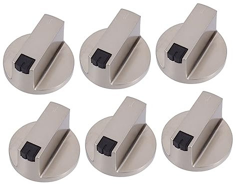 PHENOFICE 6-teilige Zündknöpfe Für Gasherde Metallherd-ein-/aus-knopf Gasherd-drehknöpfe Herdzündung