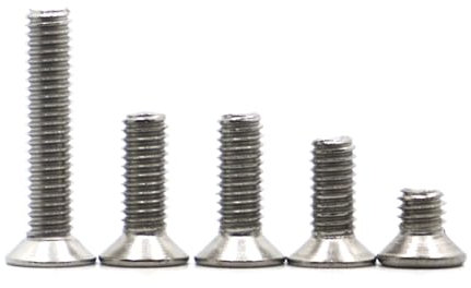 DEPYEE 5-50 Stück M1 M1.2 M1.4 M1.6 M2 M2.5 M3 M4 M5 M6 M8 GB819 Mini Micro Kleine Edelstahl Kreuz Senkkopfschrauben(30mm,M5 10pcs)