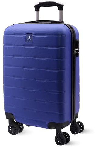 AMICHI – Handgepäck Koffer 55x40x20 cm | Leichter Kabinentrolley Hartschale mit 4 Rollen | Bordgepäck geeignet für Flugzeug Ryanair & mehr