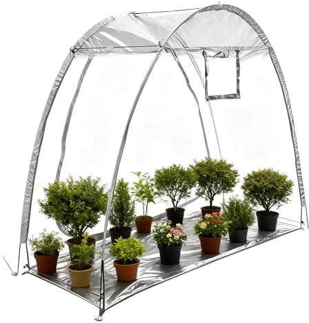 Protección Invernal Para Plantas - Protector de Tienda contra Heladas de Plantas | Tienda De Protección Contra Heladas Para Árboles - Para Exterior Invernadero Cama Elevada Clima Frío Valla Jardín Pai