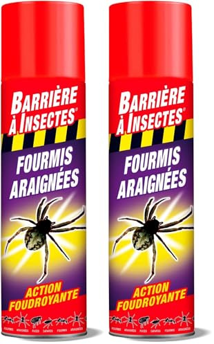 BARRIERE A INSECTES Vaporisateur contre les Insectes Rampants, Prêt à l'emploi, Pour l'intérieur, 400 ml, BARAMP400 (Lot de 2)