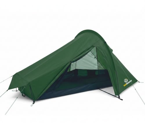 Trek Solo tält, 1 person, ultralätt, liten förpackningsstorlek, grön, camping och vandring