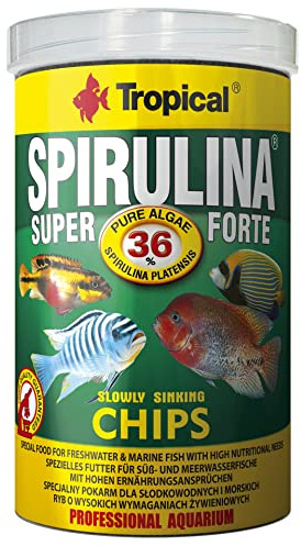Tropical Super Spirulina Forte Chips mit 36% Spirulina (Platensis) Anteil, 1er Pack (1 x 1 l)