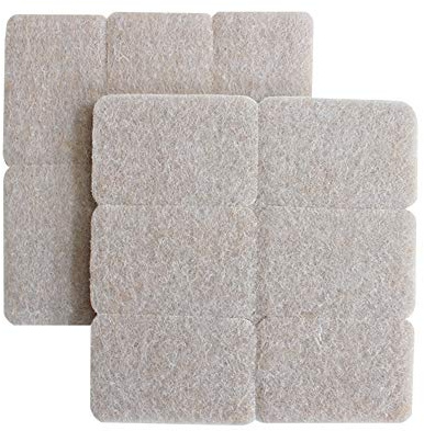 ShineCozy Premium Furniture Felt Pads - 60 PiecesHeavy Duty Self Stick Pads - Chair Feet Floor Protectors,Protect Hardwood & Laminate Flooring(40 * 28mm)