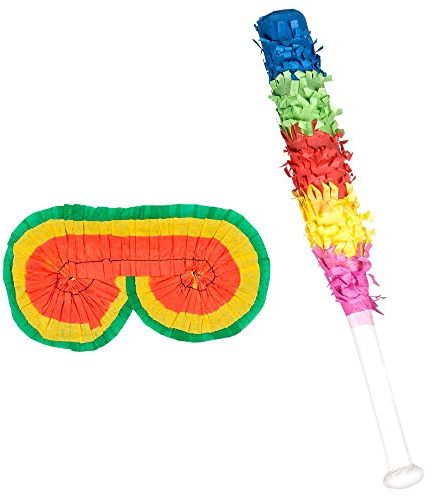 Set Pignatta Fiesta Mexico (masque et bâton)