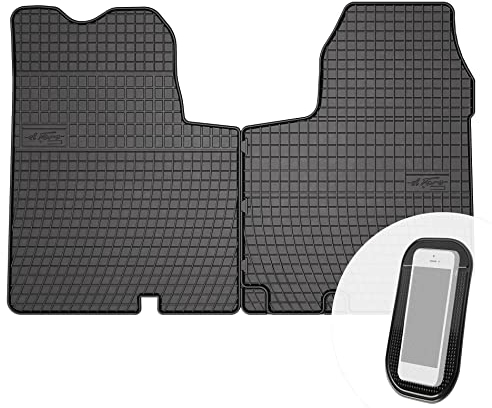 moto-MOLTICO Gummimatten Auto, 2-teiliges Set, Allwetter Gummi Fußmatten, Antirutsch & Wasserfest Autoteppiche - passend für Nissan Primastar Opel Vivaro Renault Trafic II ab 2001