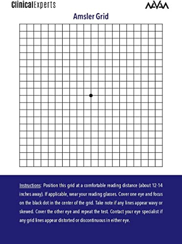 Navan Amsler Eye Grid with Magnetic Back - Daily Vision Screening Tool