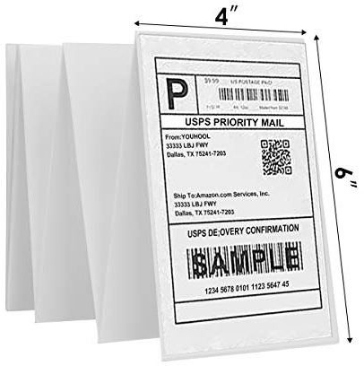 YOUHOOL Adressetiketten Weiße klebrige Porto Paket Etiketten 102mmX152mm 4X6 Leere selbstklebende Aufkleber druckbare Etiketten Fanfold für Tintenstrahldrucker Laserdrucker