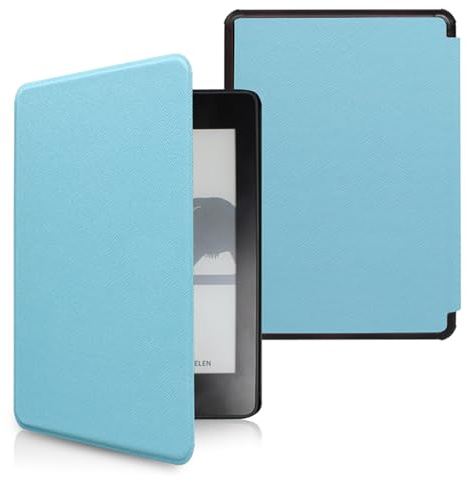 Hülle Kompatibel 6 Zoll Kindle Paperwhite 5./6./7. Generation [Erschienen im 2012-2015]-Automatische Schlaf-/Wachfunktion, Leicht Und Dünn Kreuzmuster Schutzhülle Aus Pu Leder