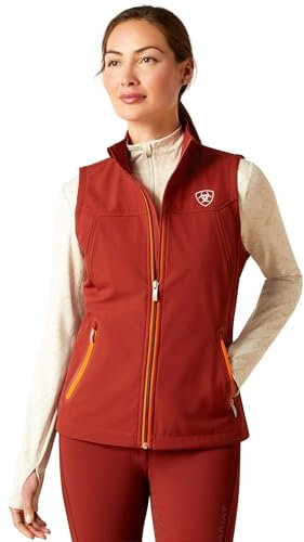Ariat Damen New Team Softshell-Weste – Fired Brick, Größe L