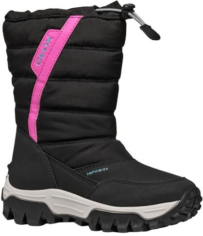 Geox - J HIMALAYA GIRL B AB, Bota de nieve, BLACK/FUCHSIA,