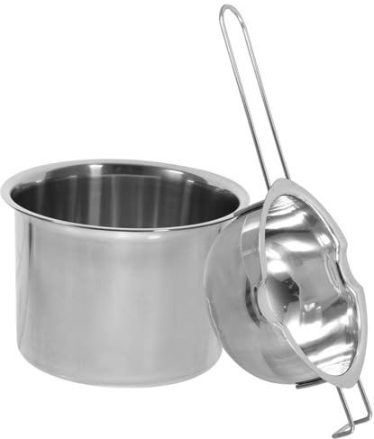 HOLIDYOYO 1juego Cacerola De Acero Inoxidable Para Derretir Mantequilla y Queso Olla Doble Para Cocción Al Baño María Para Repostería y Manualidades