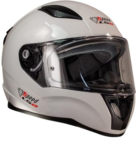 LS2 Rapid FF352 Integralhelm Weiß - Sonderedition Speed - Kart & Motorradhelm (XS)