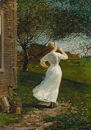 POSTERIIk Berühmt Abstrakt auf Leinwand Vintage Wandbild Das dinner horn von winslow homer Tier Poster für Wanddekoration 60x90cm