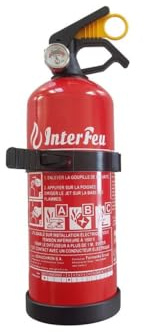 InterFeu Extincteur 1Kg avec Mano ABC