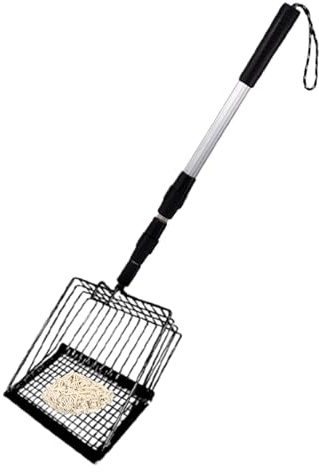 Lull Scooper, Cat Litter Scoop | Chicken Poop Scooper med djup spade,Ergonomisk vidmunnen pooper sifter för hushållens husdjursvård utomhus