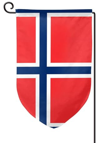 Banderas de bandera noruega para exteriores, bandera duradera para patio, decoración de verano, perfecta para jardín y patio al aire libre