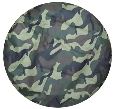LKRXW Copriruota di Scorta Copertura per Ruota di Scorta 600D Copricerchi Antipolvere Impermeabile Copri Pneumatici Protezione per Diametri (60cm-69cm/24-27) Auto Camo