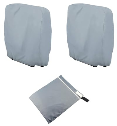 Manolyee Fundas para Sillas Plegables De Jardín - 2 Unidades Antipolvo Silla Plegable Jardín - Protector con Bolsa de Almacenamiento para Mantenimiento Playa Exterior