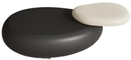 IUYIXWFP Table Basse pivotante Moderne en Galets, Table Centrale de Salon Mobile pour Petits espaces, Design léger et Luxueux, 130 x 80 x 45 cm,C