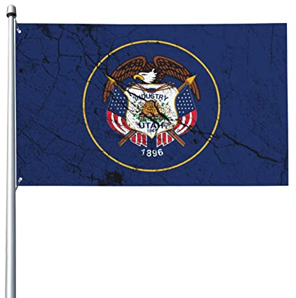 Bandiere Da Giardino Utah Outdoor Bandiera Impermeabile Bandiere Decorative Durevole Bandiera Da Cortile Per Prato Sport Celebrazione 90X150 CM