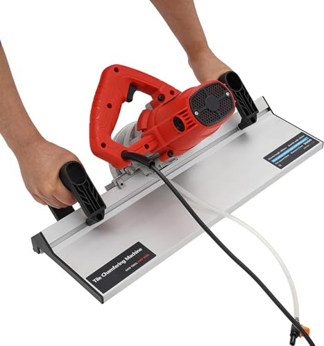 Coupe-carreaux électrique 1200 W 13000 tr/min 43 degrés coupe chanfrein avec lame de scie Machine pour chanfreiner les carreaux avec pompe à eau 12 V