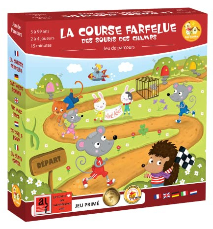 Zoe Yateka - La Course farfelue des Souris des Champs - Jeu pour Enfants - A partir de 5 Ans - De 2 à 4 Joueurs