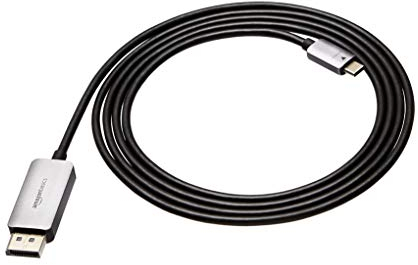 Amazon Basics USB-C-auf-DisplayPort-Kabel, Aluminium, 1.8 m, Grau