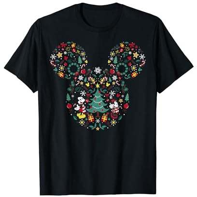 Disney Mickey & Friends Ohren mit Weihnachtssymbole T-Shirt