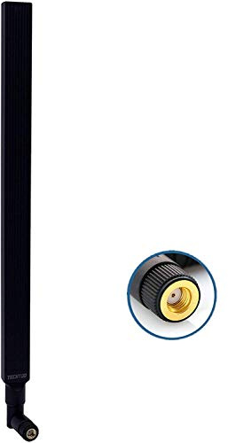 TECHTOO WiFi Antenna Dual Band 9 dBi 2.4/5.8GHz for Router AP - Security IP Camera - USB Card Adapter - PCI PCIe Cards - Range Extender - PC Desktop - Drone - PS4 Build (2.4/5.8GHz RP-SMA 1-Pack)