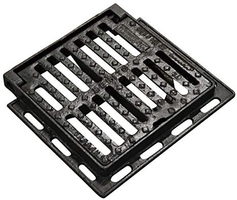 Jardibric - Grille Regard Fonte Ductile C250 300x300 mm avec Cadre - PMR - Conforme EN124